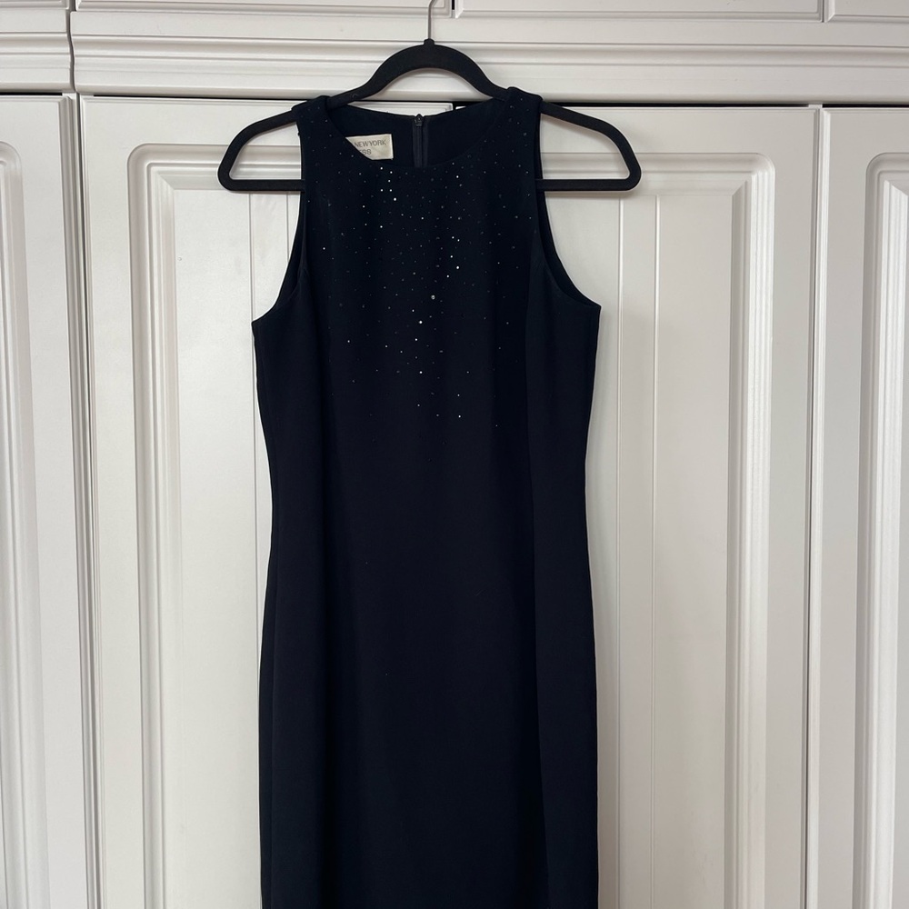 Jones New York Black Midi Dress